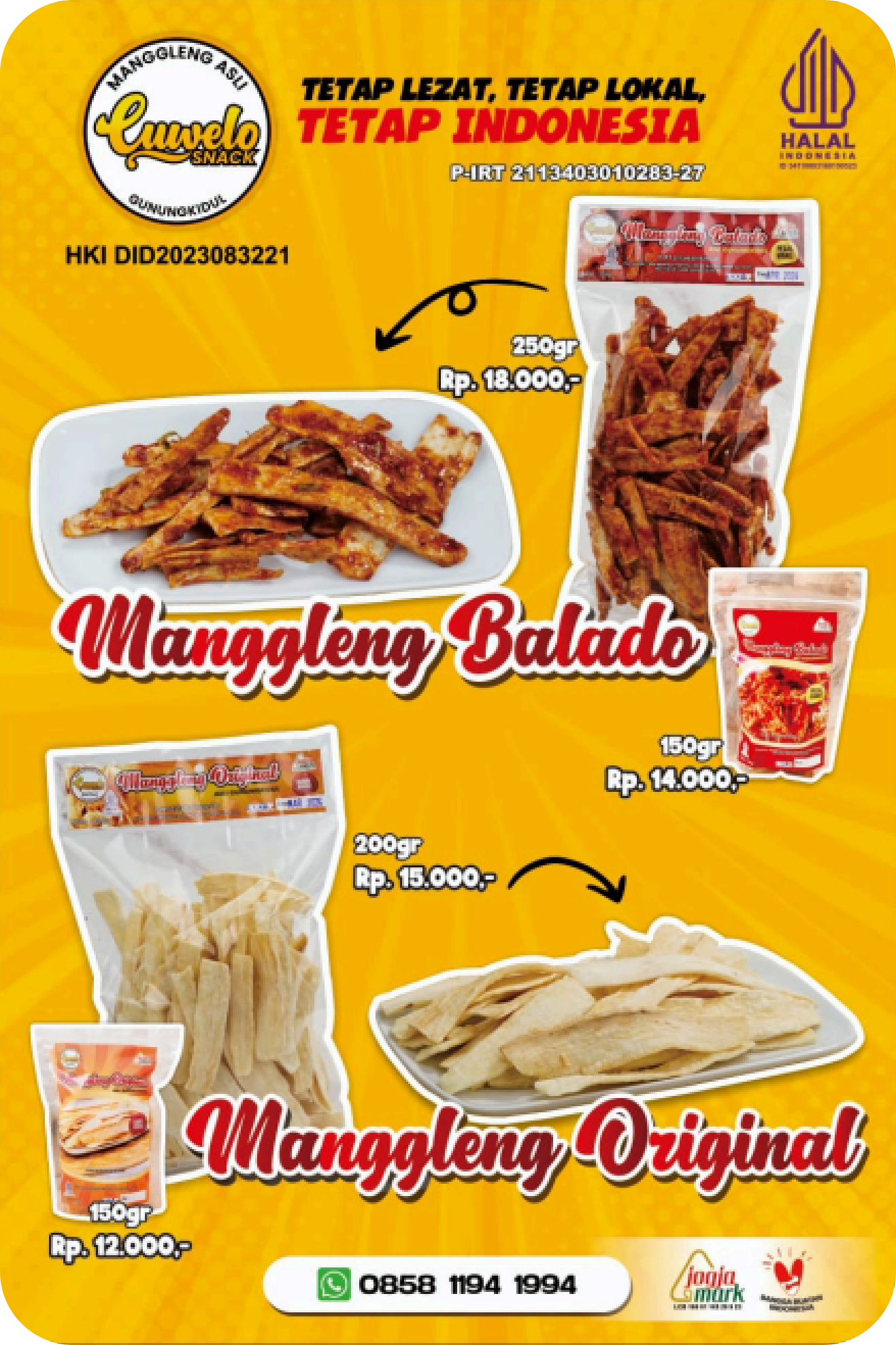 Manggleng Original 150gr